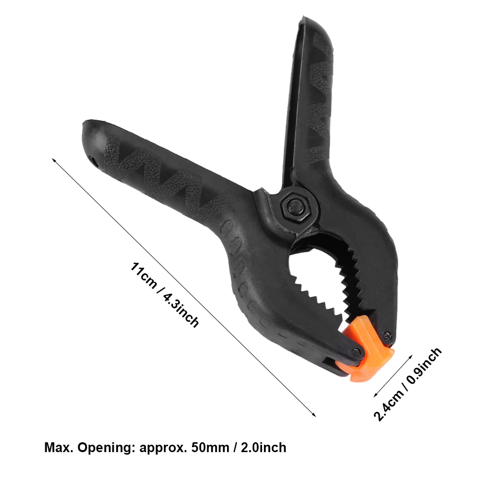 4inch 10pcs A Type Black Multifunctional Plastic Spring Clamp Clip DIY Woodworking Tool
4inch 10pcs A Type Black Multifunctional Plastic Spring Clamp Clip DIY Woodworking Tool