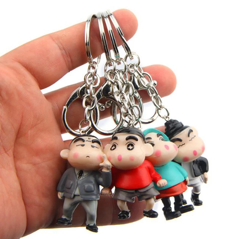 4 Pcs/lot Lovely Modern Cartoon Animation Keychain Crayon Shin Chan Action Figure For Key Ring Mascot Key Chain Holder Purse Bag
4 Pcs/lot Lovely Modern Cartoon Animation Keychain Crayon Shin Chan Action Figure For Key Ring Mascot Key Chain Holder Purse Bag