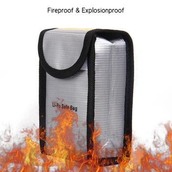 Explosionproof Lipo Battery Safe Bag Portable Heat Resistant Pouch Sack for DJI Phantom Battery Charge & Storage 140 * 90 * 55mm
Explosionproof Lipo Battery Safe Bag Portable Heat Resistant Pouch Sack for DJI Phantom Battery Charge & Storage 140 * 90 * 55mm