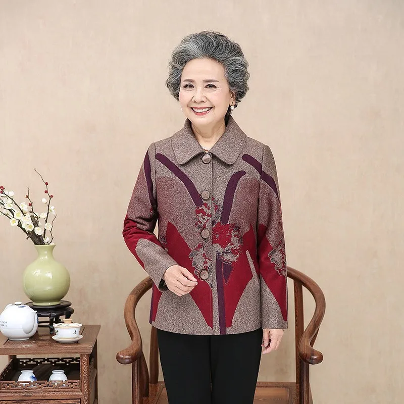 2019 Spring Autumn Middle Aged Women Single Breasted Basic Jacket Pocket Casual Floral Print Outwear Loose Coat Plus Size
2019 Spring Autumn Middle Aged Women Single Breasted Basic Jacket Pocket Casual Floral Print Outwear Loose Coat Plus Size
