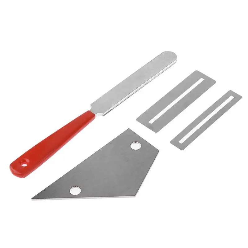 luthier tools Guitar Repair Tools 4pcs Fret File Ruler Fret Protector Shims Set Guitar Repair Tool Accessory