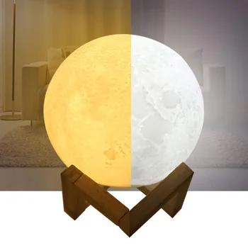 Moon Night Light Lamp 3D Printing Lunar Nightlight USB Rechargeable Charging Touch Control Warm / White Baby Children Gift HQ
Moon Night Light Lamp 3D Printing Lunar Nightlight USB Rechargeable Charging Touch Control Warm / White Baby Children Gift HQ