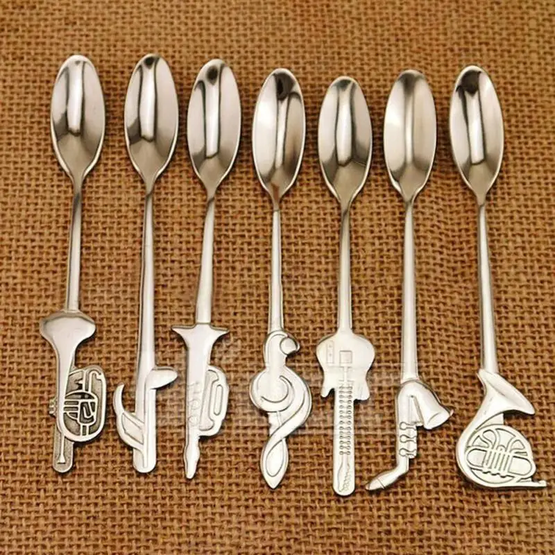 Stainless Steel Musical Note Coffee Spoon Dessert Spoon Teaspoon Ice cream Durable Scoop Tableware Gift A20
Stainless Steel Musical Note Coffee Spoon Dessert Spoon Teaspoon Ice cream Durable Scoop Tableware Gift A20