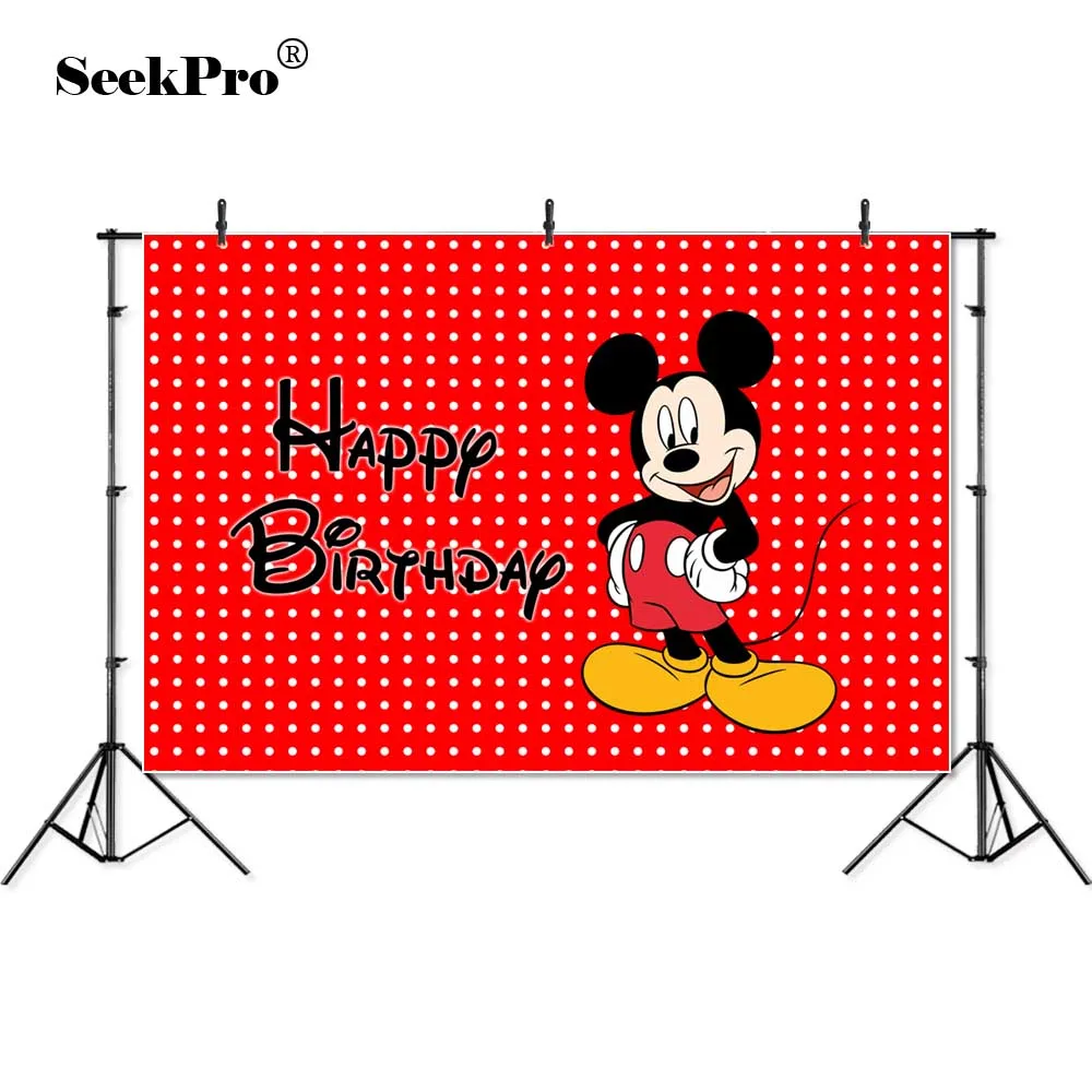 Vinyl Happy Birthday party Mickey dots baby kids children Photography studio Backgrounds professional indoor Photo Backdrop
Vinyl Happy Birthday party Mickey dots baby kids children Photography studio Backgrounds professional indoor Photo Backdrop