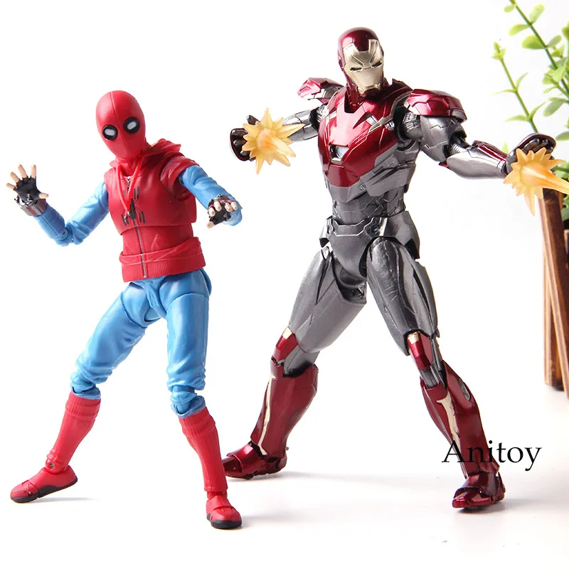 S.H.Figuarts Marvel Spider-Man Homecoming Iron Man MK47 Action Figure Toys