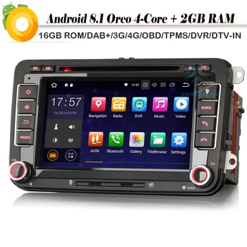 Quad Core Android 8.1 Autoradio DAB+ Car stereo WiFi 4G Radio DVD BT Car GPS Navigation Player for Passat Polo Golf 5/6 Bora
Quad Core Android 8.1 Autoradio DAB+ Car stereo WiFi 4G Radio DVD BT Car GPS Navigation Player for Passat Polo Golf 5/6 Bora