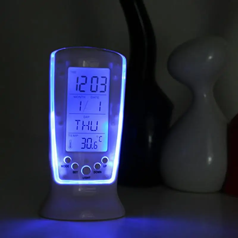 Clock Board Digital Alarm Clock Blue Backlight Electronic Desktop LED Clock Thermometer TableDesk Clocks Electronic Desktop Time
Clock Board Digital Alarm Clock Blue Backlight Electronic Desktop LED Clock Thermometer TableDesk Clocks Electronic Desktop Time