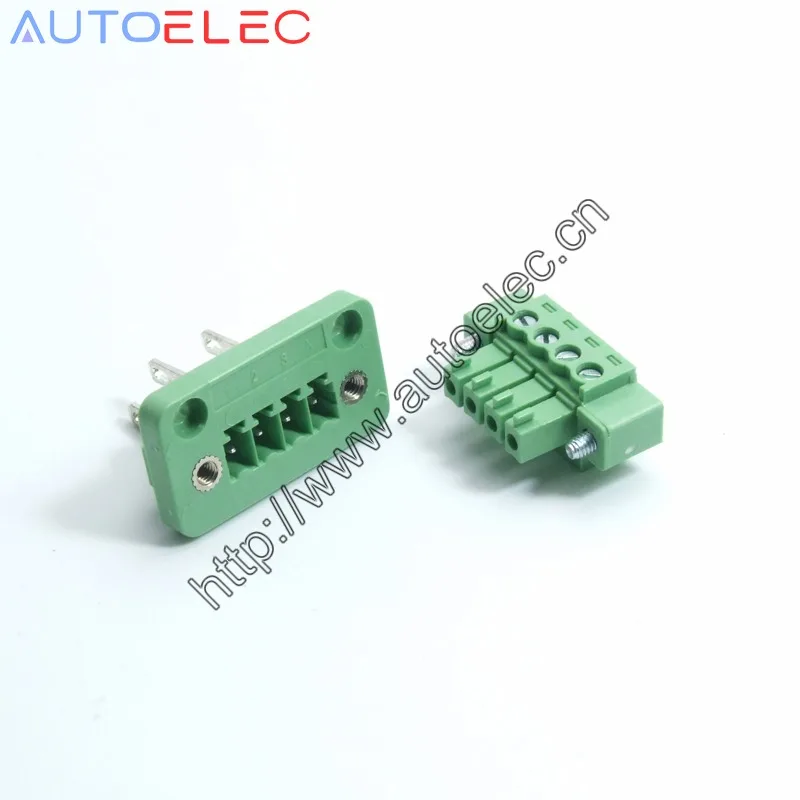 10Sets 3.81MM Screw Pluggable Terminal Blocks Connector DFK-MC 15CDGV with Flange 2/3/4/5/6/7/8/9/10 Pin Way Copper Panel Mount 
10Sets 3.81MM Screw Pluggable Terminal Blocks Connector DFK-MC 15CDGV with Flange 2/3/4/5/6/7/8/9/10 Pin Way Copper Panel Mount