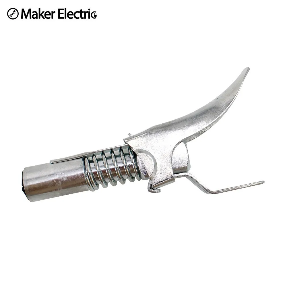 Grease Gun Head Silver Heavy-duty Quick Release Lock Pliers High Pressure Nozzle Coupler Onto Zerk Fittings Free Shipping
Grease Gun Head Silver Heavy-duty Quick Release Lock Pliers High Pressure Nozzle Coupler Onto Zerk Fittings Free Shipping