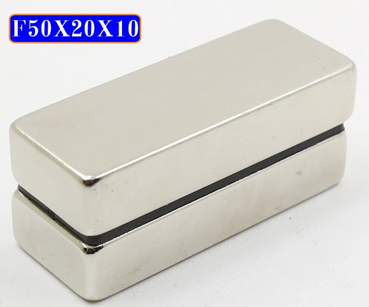 1PCS 50x20x10mm Super Powerful Neodymium Magnet Block Permanent N50 NdFeB Strong Cuboid Magnetic Magnets 50mm x 20mm x 10mm
1PCS 50x20x10mm Super Powerful Neodymium Magnet Block Permanent N50 NdFeB Strong Cuboid Magnetic Magnets 50mm x 20mm x 10mm