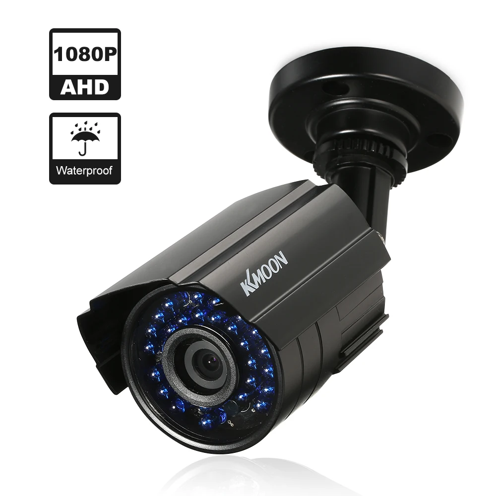 

KKmoon 1080P AHD Bullet Waterproof CCTV Camera 2.0MP 1/2.8’’ CMOS 3.6mm Array IR LEDS Night Vision IR-CUT Security PAL System