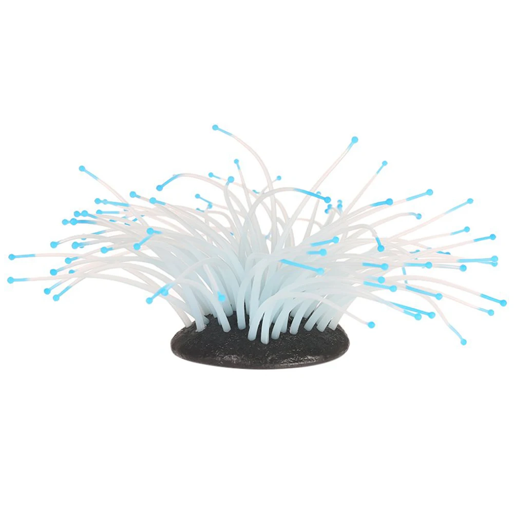 Fashion-Glowing Artificial Sea Anemone For Aquarium Decoration | Дом и сад