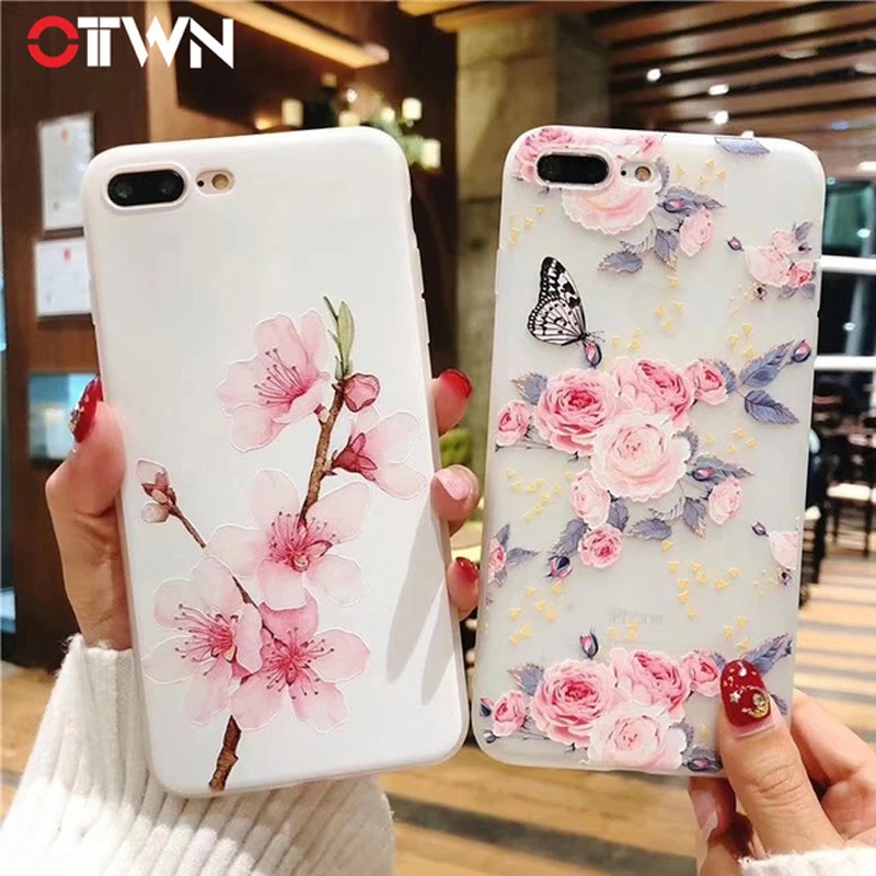 Ottwn Luxury Flower Phone Case For iphone X 6 6s 7 8 Plus Soft Silicone Back Cover Rose Orchid Lotus Leaves For iphone XR XS Max
Ottwn Luxury Flower Phone Case For iphone X 6 6s 7 8 Plus Soft Silicone Back Cover Rose Orchid Lotus Leaves For iphone XR XS Max
