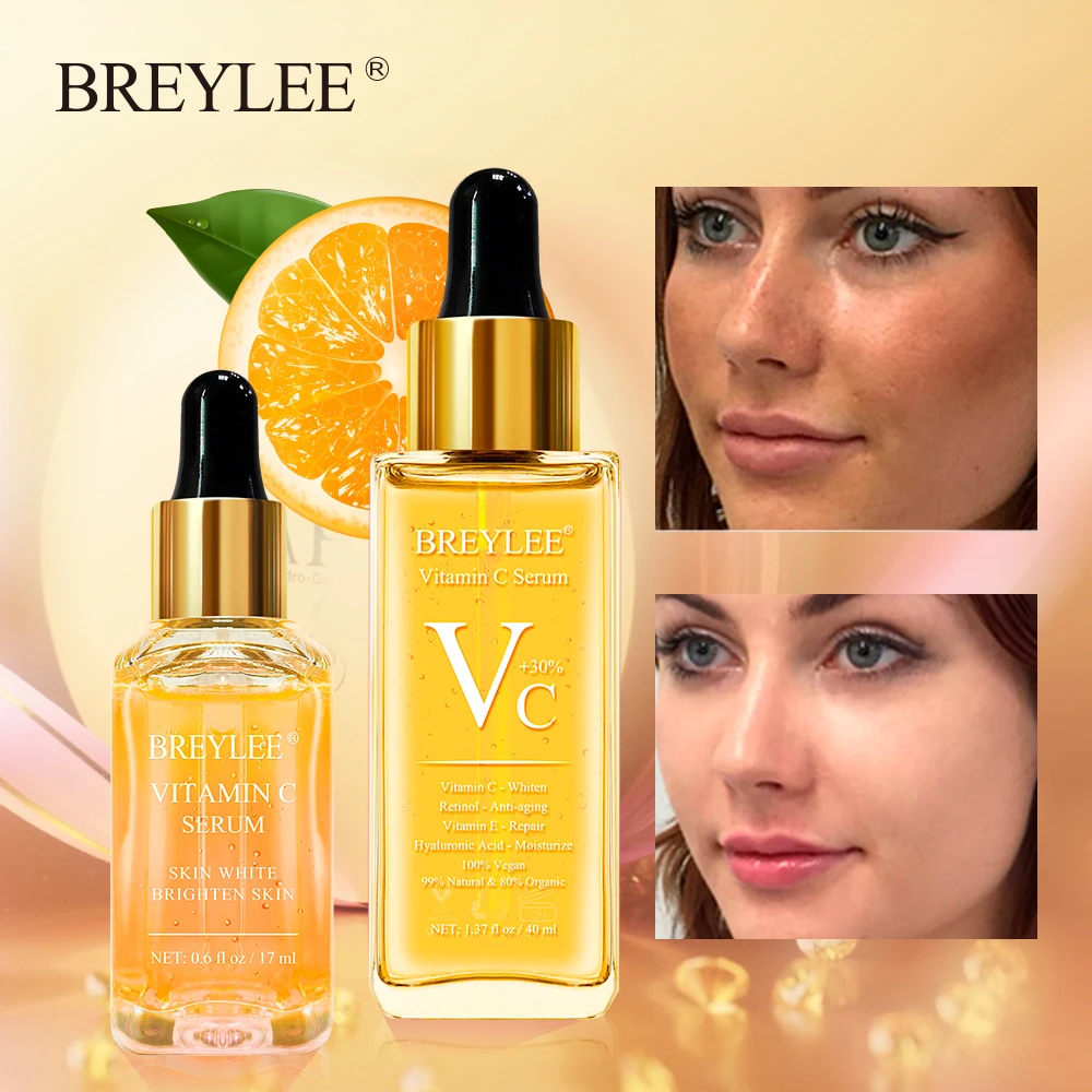BREYLEE Vitamin C Essence Whitening Serum Face Skin Care Repair Hyaluronic Acid Moisturizing Wrinkle Freckle Spots Removal 2 PCS
BREYLEE Vitamin C Essence Whitening Serum Face Skin Care Repair Hyaluronic Acid Moisturizing Wrinkle Freckle Spots Removal 2 PCS