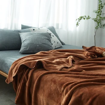 Slowdream Brown Flannel Blanket Bed Mantas Soft Throw Fleece Winter Blanket For Children Adult Bedspread Sofa Bed Covers 47
Slowdream Brown Flannel Blanket Bed Mantas Soft Throw Fleece Winter Blanket For Children Adult Bedspread Sofa Bed Covers 47