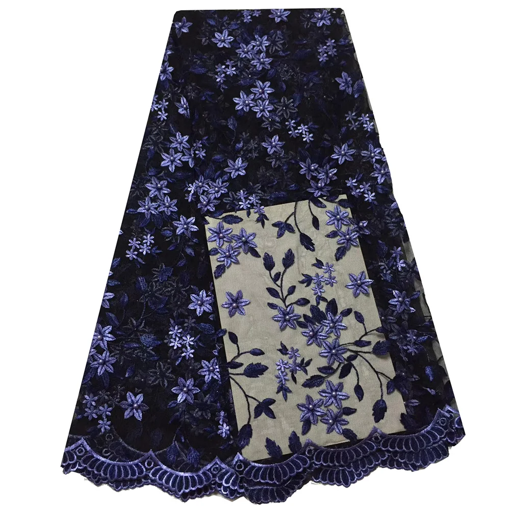 Dark blue african lace fabric 2019 high quality lace french polyester mesh fabric with beads nigerian lace fabrics for dress
Dark blue african lace fabric 2019 high quality lace french polyester mesh fabric with beads nigerian lace fabrics for dress