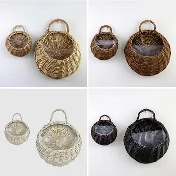 Handmade Wicker Wall Hanging Flower Basket Natural Environmental Protection Material Garden Wall Decoration Beautiful Durable
Handmade Wicker Wall Hanging Flower Basket Natural Environmental Protection Material Garden Wall Decoration Beautiful Durable