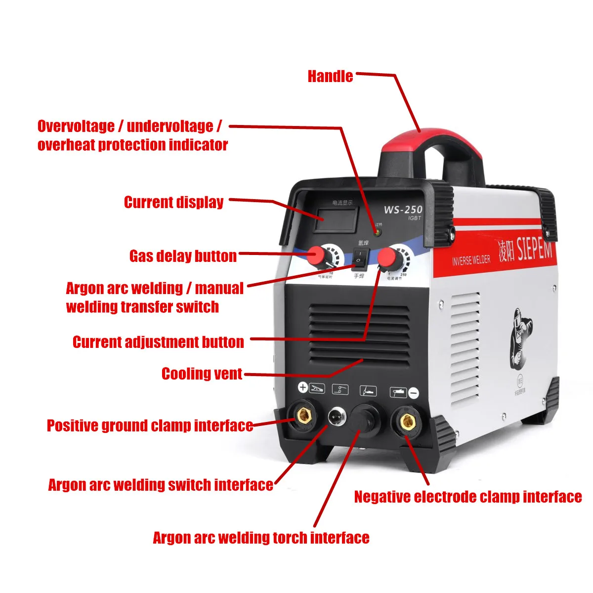 2 In 1 ARC/TIG IGBT Inverter Arc Electric Welding Machine 220V 250A MMA Welders for Welding Working Electric Working Power Tools
2 In 1 ARC/TIG IGBT Inverter Arc Electric Welding Machine 220V 250A MMA Welders for Welding Working Electric Working Power Tools