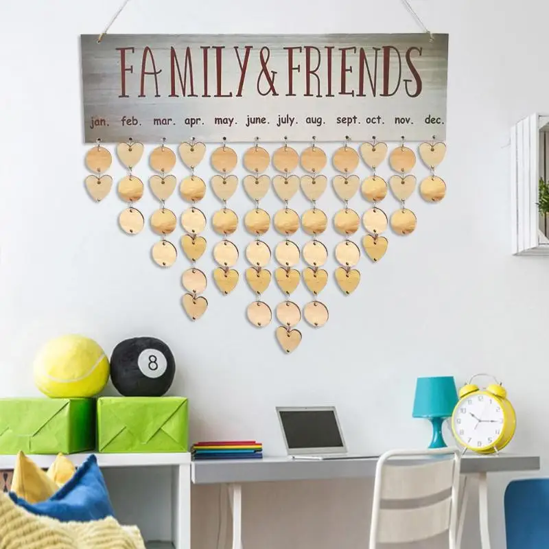 DIY Wooden Hanging Calendar Wall Calendar Sign Birthday Reminder Board Family Date Planner Sign Home Hanging Decor
DIY Wooden Hanging Calendar Wall Calendar Sign Birthday Reminder Board Family Date Planner Sign Home Hanging Decor