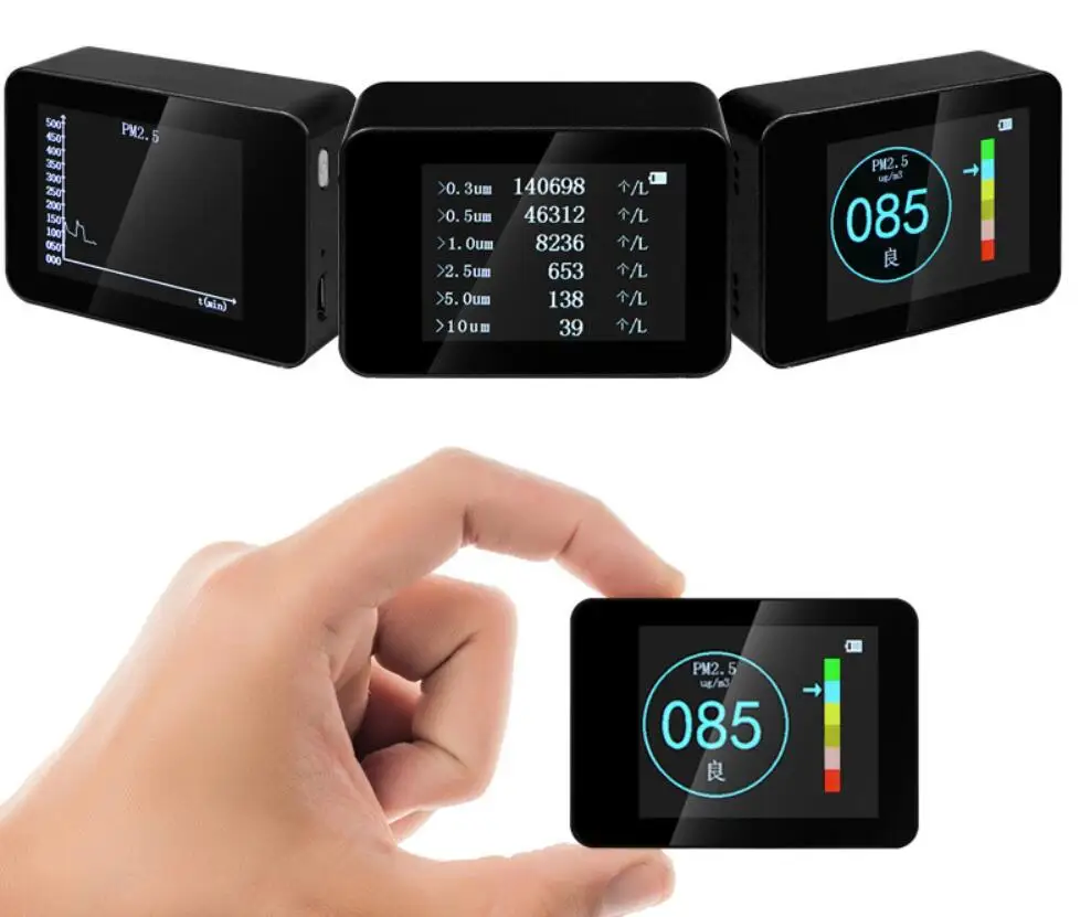 Air Quality Tester Laser PM2.5 Detector Monitor Electrical LCD Screen Laser Sensor Gas Analyzer
Air Quality Tester Laser PM2.5 Detector Monitor Electrical LCD Screen Laser Sensor Gas Analyzer