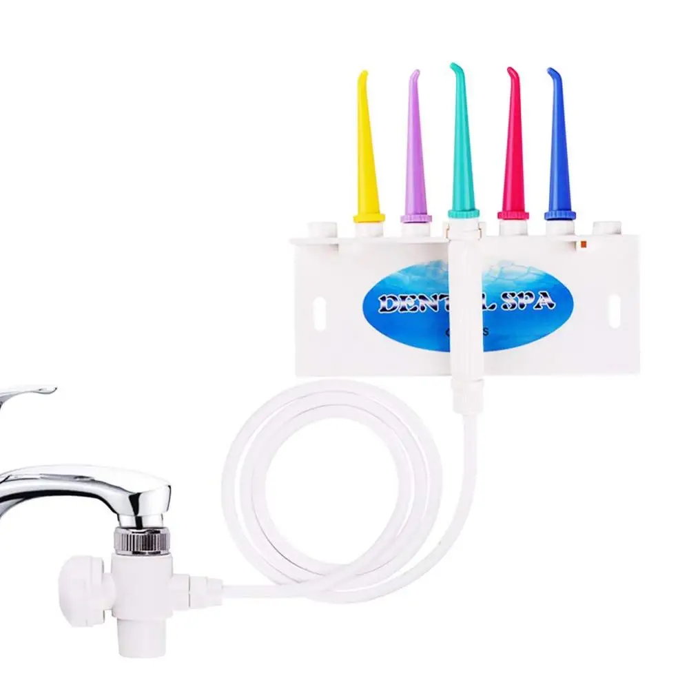 

5 Tips Faucet Oral Irrigator Switch Water Dental Flosser Portable Water Jet Irrigator Floss Implement Irrigation Tooth Cleaner