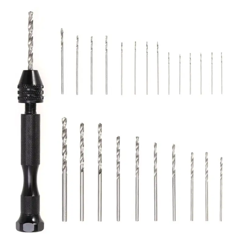 1 Set Hand Drill Precision Premium Mini Alloy Handheld 0.3-3.4 mm Pin Vise Hand Drill for Jewelry Walnut Amber Resin Wood
1 Set Hand Drill Precision Premium Mini Alloy Handheld 0.3-3.4 mm Pin Vise Hand Drill for Jewelry Walnut Amber Resin Wood