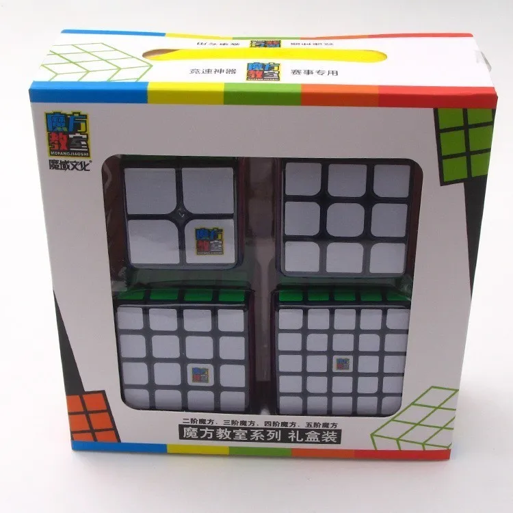 Moyu Cube 4 pieces Set 2x2x2 3x3x3 4x4x4 5x5x5 Magic Cube Gift Set Stickerless Toys For Children MF2S MF3S MF4S MF5 Cube Toys
Moyu Cube 4 pieces Set 2x2x2 3x3x3 4x4x4 5x5x5 Magic Cube Gift Set Stickerless Toys For Children MF2S MF3S MF4S MF5 Cube Toys