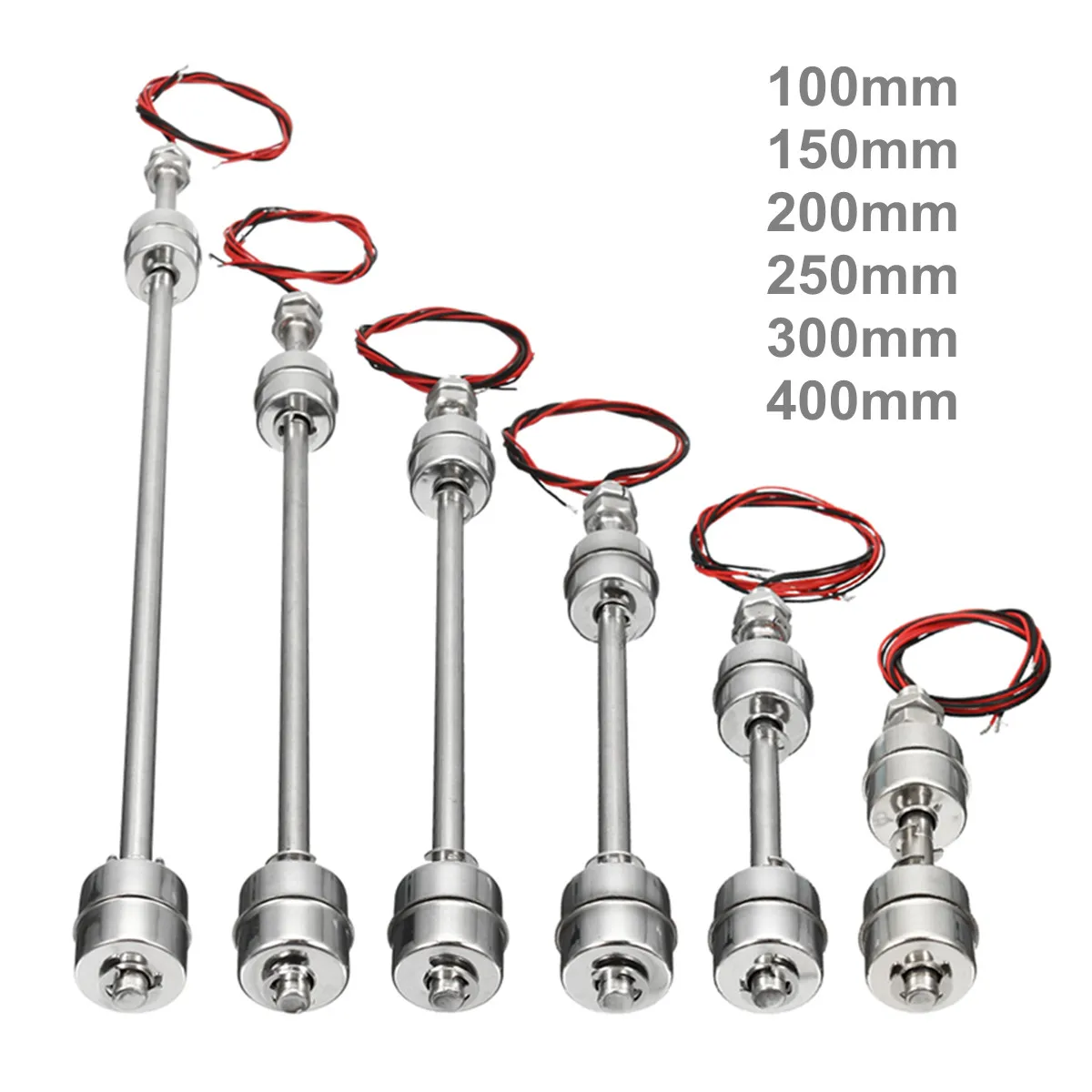 Stainless Steel Float Switch Tank Liquid Water Level Sensor Double Ball Float Switch Tank Pool Flow Sensors 10W / 50W 6 Size
Stainless Steel Float Switch Tank Liquid Water Level Sensor Double Ball Float Switch Tank Pool Flow Sensors 10W / 50W 6 Size