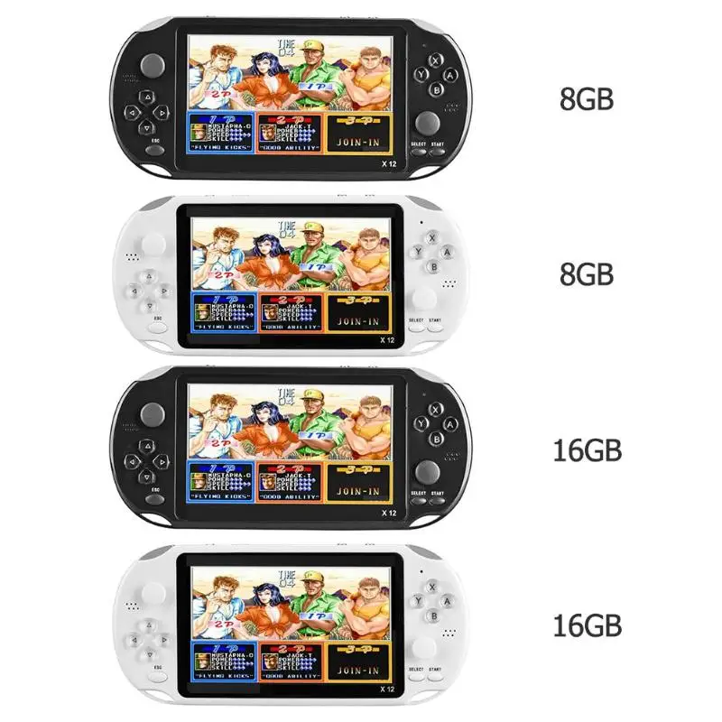 X12 Console 5.1 inch Video Game Player Built-in 2500 Games Support TF Card Handheld Game Video Game Consoles with Double Rocker
X12 Console 5.1 inch Video Game Player Built-in 2500 Games Support TF Card Handheld Game Video Game Consoles with Double Rocker