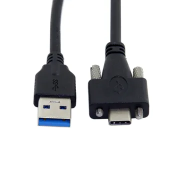 10pcs/lot USB 3.1 Type-C Dual Screw Locking to Standard USB3.0 Data Cable 1.2m Panel Mount Type
10pcs/lot USB 3.1 Type-C Dual Screw Locking to Standard USB3.0 Data Cable 1.2m Panel Mount Type