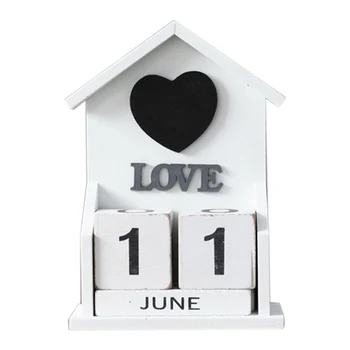 Hot Vintage Decorative Wooden Perpetual Calendar House Model Home Decor Wood Block Calendar Figurines Tabletop Diy Organizer Age
Hot Vintage Decorative Wooden Perpetual Calendar House Model Home Decor Wood Block Calendar Figurines Tabletop Diy Organizer Age
