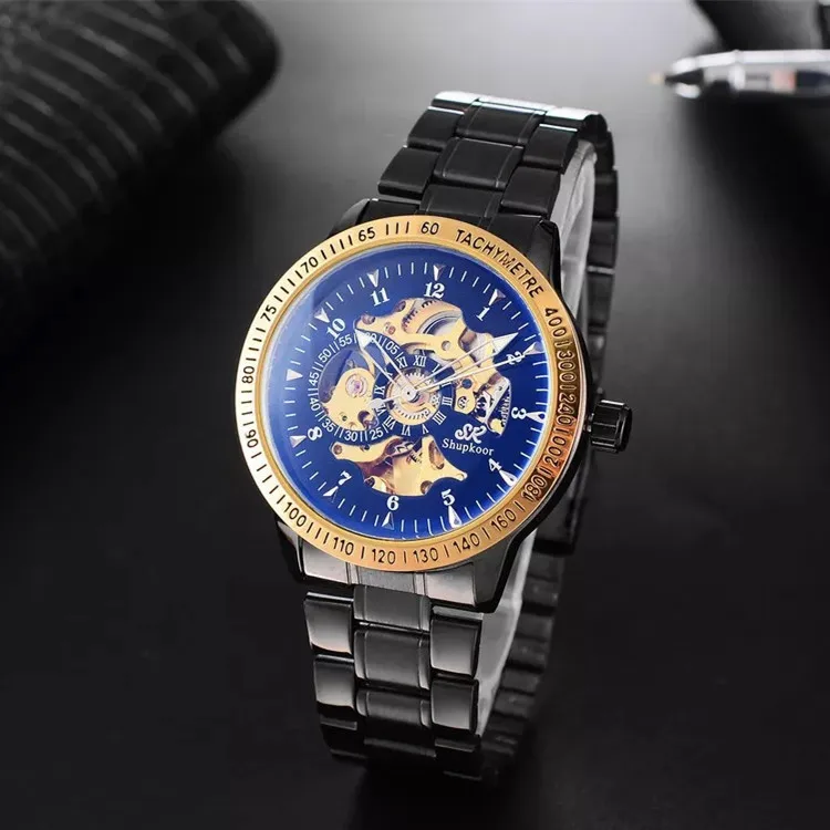 New automatic mechanical watch men's personality fashion steel belt waterproof digital tourbillon hollow mechanical watch
New automatic mechanical watch men's personality fashion steel belt waterproof digital tourbillon hollow mechanical watch