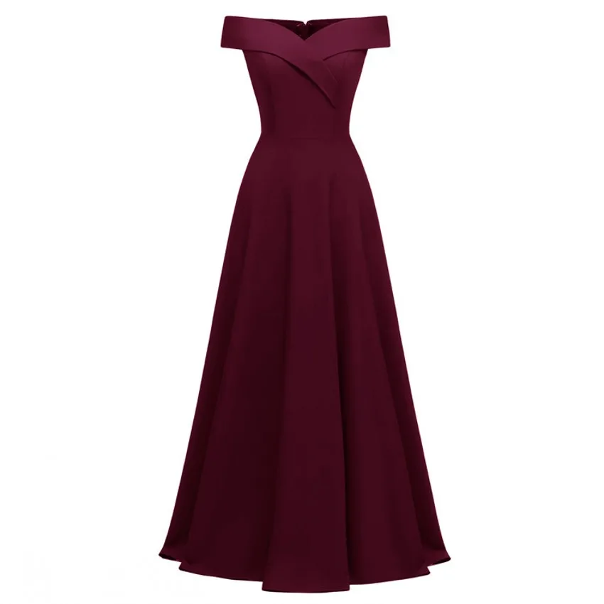 Women Off Shoulder Long Dress 2019 Sexy Slash Neck Skinny Robe Prom Evening Fashion Patchwork Elegant Maxi Dresses Vestidos
Women Off Shoulder Long Dress 2019 Sexy Slash Neck Skinny Robe Prom Evening Fashion Patchwork Elegant Maxi Dresses Vestidos
