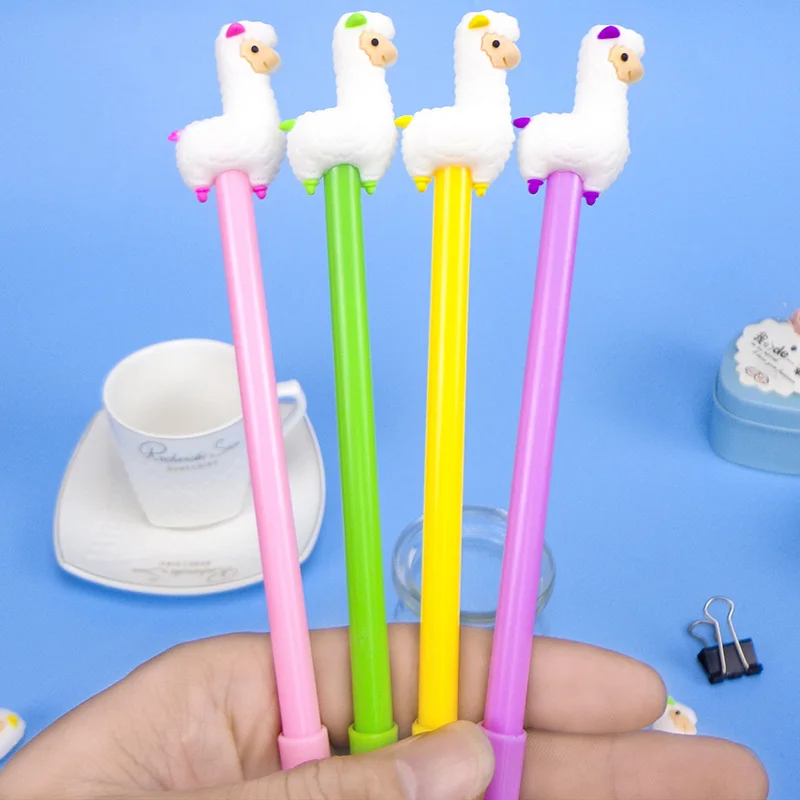 4Pcs Cute Alpaca Gel Pen 0.38mm Kawaii Pens Cartoon Neutral Pens For Writing Kids Girls Gift School Supplies Korean Stationery
4Pcs Cute Alpaca Gel Pen 0.38mm Kawaii Pens Cartoon Neutral Pens For Writing Kids Girls Gift School Supplies Korean Stationery