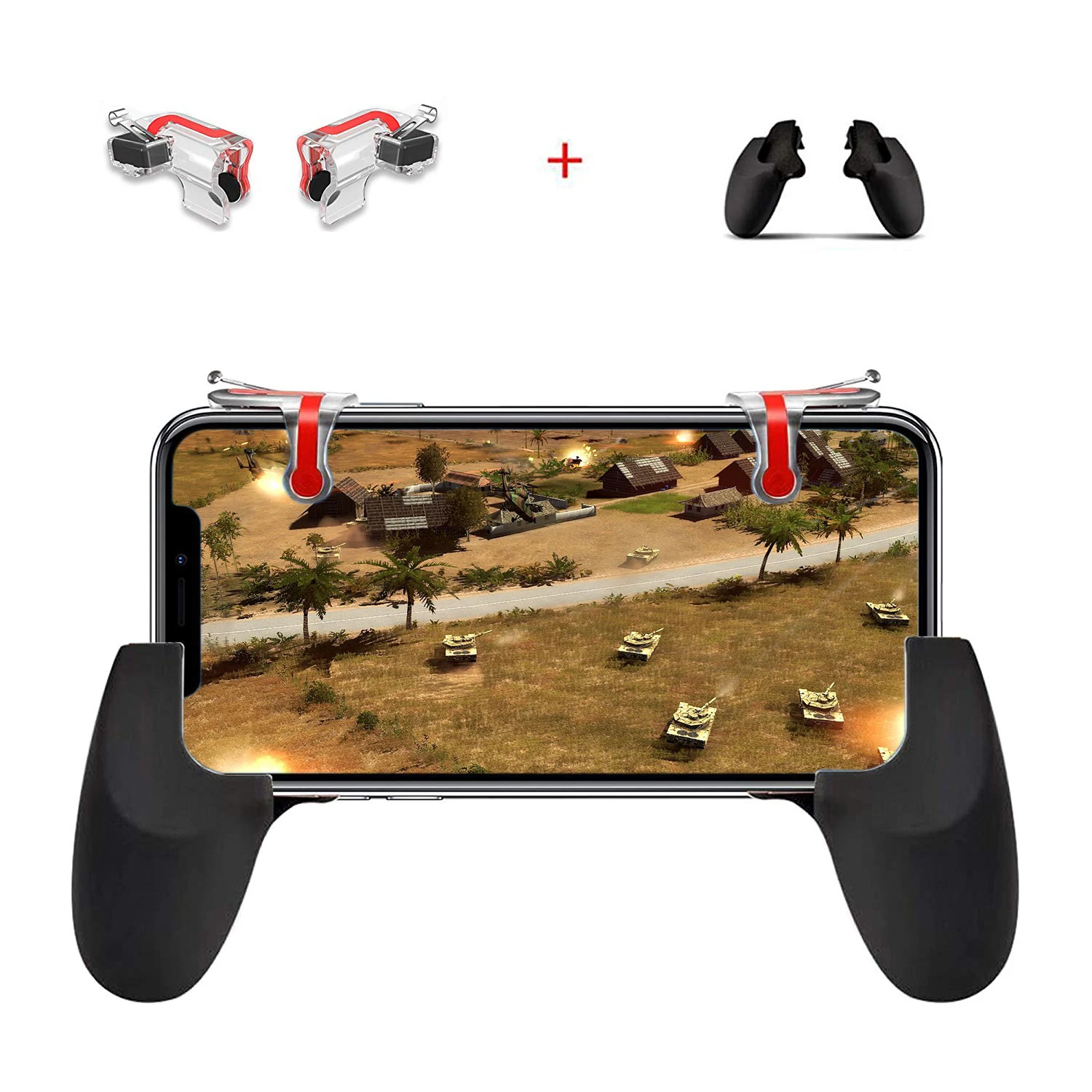 Game Mobile Controller and Gamepad, Sensitive Shoot and Aim Trigger Fire Buttons L1R1, Ergonomic Design Handle Holder Handgrip
Game Mobile Controller and Gamepad, Sensitive Shoot and Aim Trigger Fire Buttons L1R1, Ergonomic Design Handle Holder Handgrip