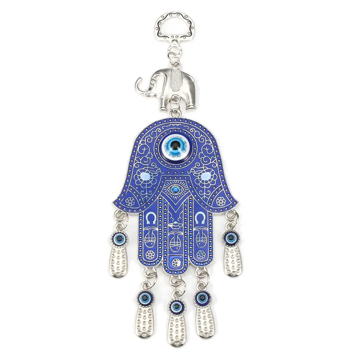 Turkish Blue Glass Evil Eyes Amulet Charms Pendant Elephant Lucky Protection Ornament Car Home Wall Hanging Decor Wind Chimes
Turkish Blue Glass Evil Eyes Amulet Charms Pendant Elephant Lucky Protection Ornament Car Home Wall Hanging Decor Wind Chimes