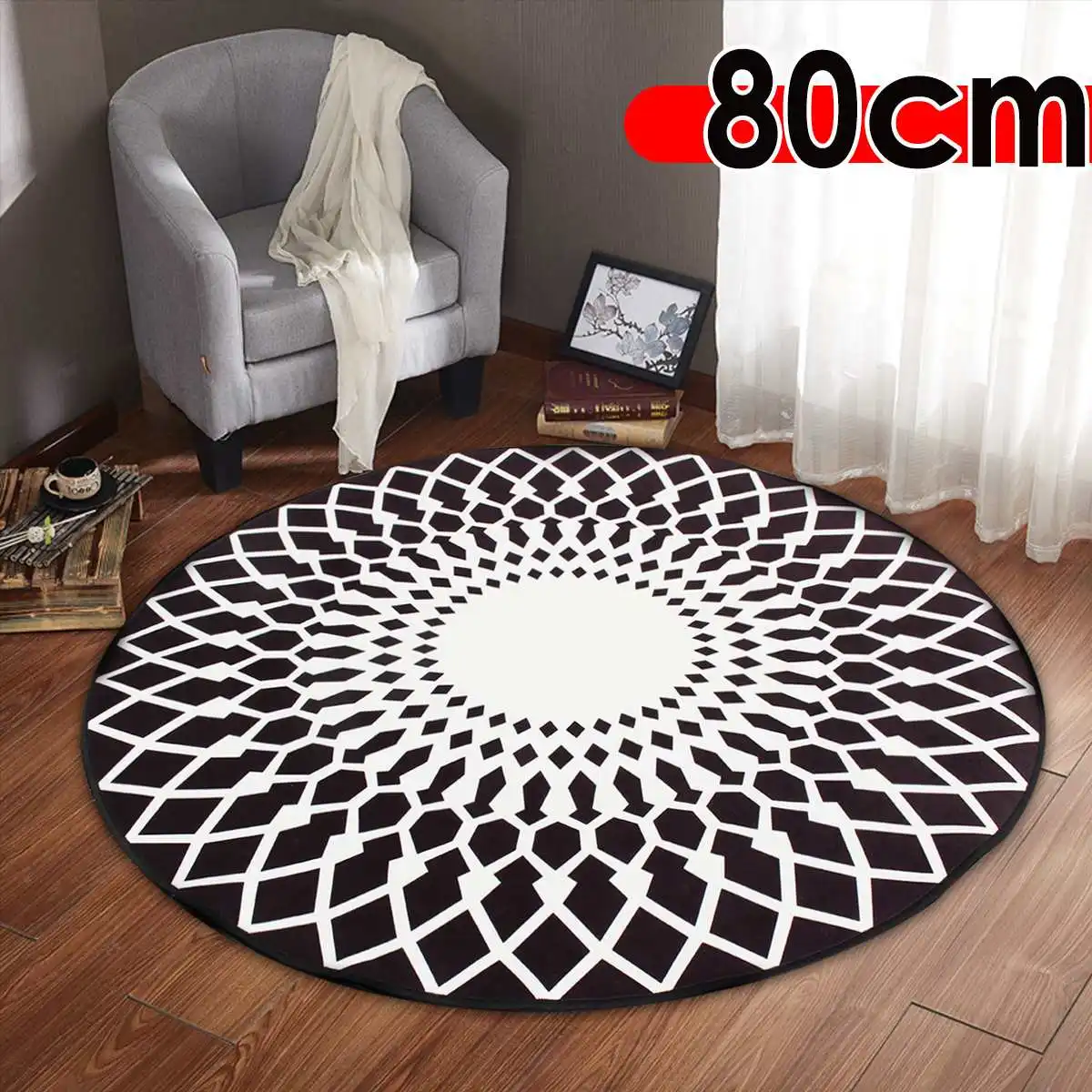 80cm Round Floor Carpet Home Warm Mat For Living Room Bedroom Kids Room Computer Chair Area Rugs Soft Non Slip Mat Home Decor 
80cm Round Floor Carpet Home Warm Mat For Living Room Bedroom Kids Room Computer Chair Area Rugs Soft Non Slip Mat Home Decor