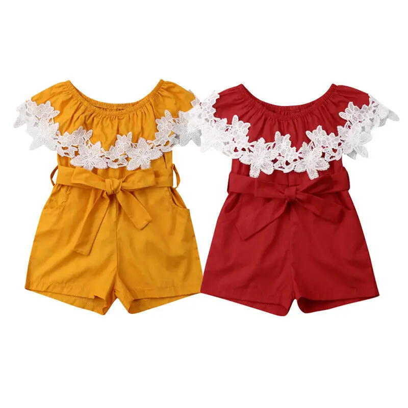 0-2T Summer Kids Lace Romper Newborn Baby Girls Clothes Infant Jumpsuit Toddler Off Shoulder Outfit Princess Children Clothing
0-2T Summer Kids Lace Romper Newborn Baby Girls Clothes Infant Jumpsuit Toddler Off Shoulder Outfit Princess Children Clothing