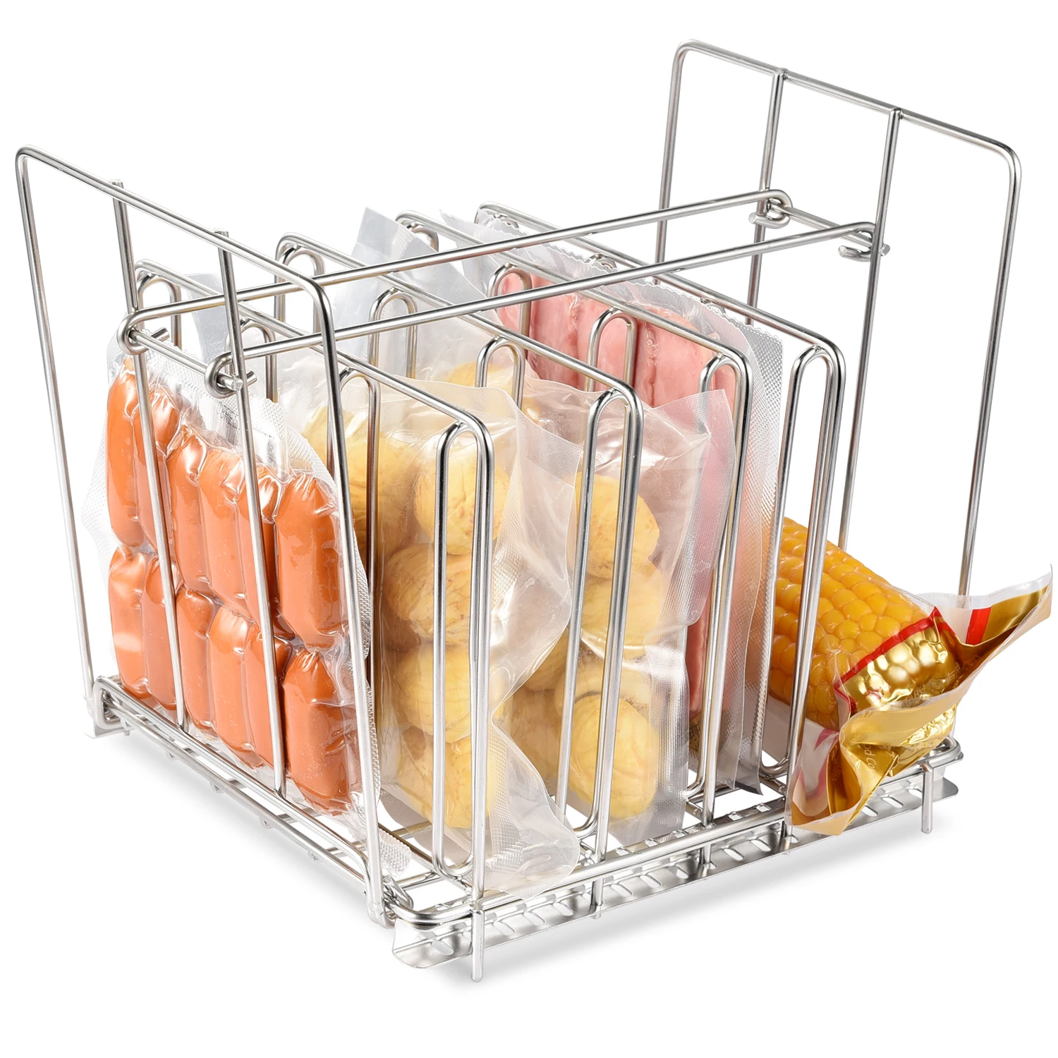 Uarter Adjustable Detachable Food Sealed Bags Sous Vide Rack Holder Kitchen Organizer Rack Stainless Steel Vacuum Bag Rack
Uarter Adjustable Detachable Food Sealed Bags Sous Vide Rack Holder Kitchen Organizer Rack Stainless Steel Vacuum Bag Rack