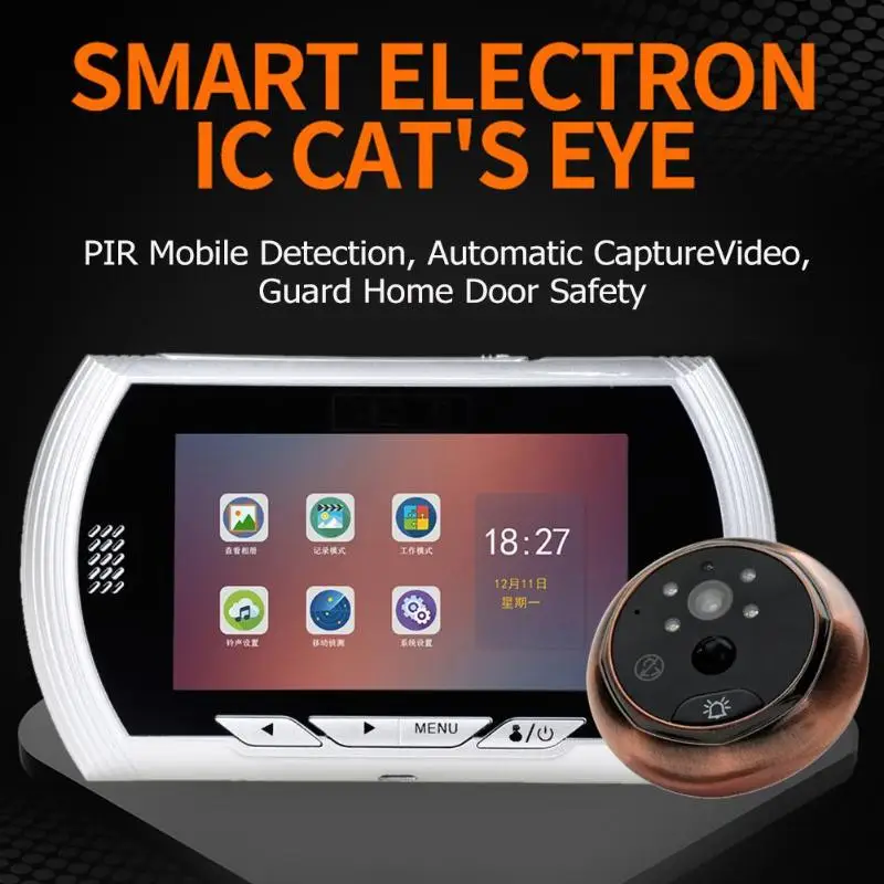 4.5 inch IPS Screen Video Door Phone System Visual Intercom Digital Doorbell 170 Degree Camera Night Vision For Home Security
4.5 inch IPS Screen Video Door Phone System Visual Intercom Digital Doorbell 170 Degree Camera Night Vision For Home Security