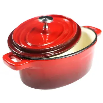 Hot Sale Mini Dutch Ovens Enameled Cast Iron Covered Casserole Oval Mini Pot For Electric And Fire Stoves
Hot Sale Mini Dutch Ovens Enameled Cast Iron Covered Casserole Oval Mini Pot For Electric And Fire Stoves