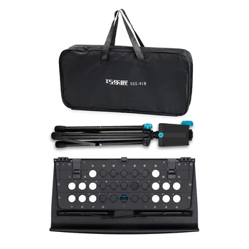 Portable Sheet Music Stand Shelf Kit 3-Level Adjustable Height Folding Music Stand with Carry Bag Black Color
Portable Sheet Music Stand Shelf Kit 3-Level Adjustable Height Folding Music Stand with Carry Bag Black Color