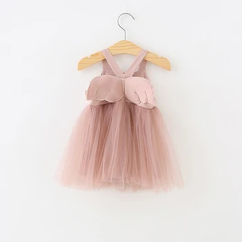 0-6Yrs Little girls dress summer cartoon angel wing design strap dress baby costumes kids toddler girls beach clothing for child
0-6Yrs Little girls dress summer cartoon angel wing design strap dress baby costumes kids toddler girls beach clothing for child