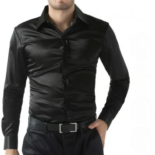 Hirigin Brand Men Tuxedo Dress Shirts Wedding Party Fancy Long Sleeve Soft Silk Shirt Men Mercerized Shirt Business Shirt
Hirigin Brand Men Tuxedo Dress Shirts Wedding Party Fancy Long Sleeve Soft Silk Shirt Men Mercerized Shirt Business Shirt