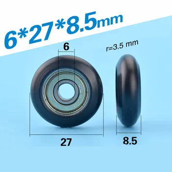 Free Shipping 626zz bearing roller pulley outer diameter 27mm black nylon roller wheel 6*27*8.5 roller
Free Shipping 626zz bearing roller pulley outer diameter 27mm black nylon roller wheel 6*27*8.5 roller