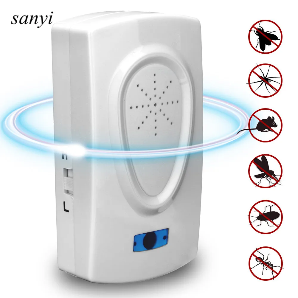 Electric 2-Frequency Pest Control Ultrasonic Repeller Utrasound Pest Reject Device Anti Mosquito Killer Bugs Cockroach Repeller
Electric 2-Frequency Pest Control Ultrasonic Repeller Utrasound Pest Reject Device Anti Mosquito Killer Bugs Cockroach Repeller
