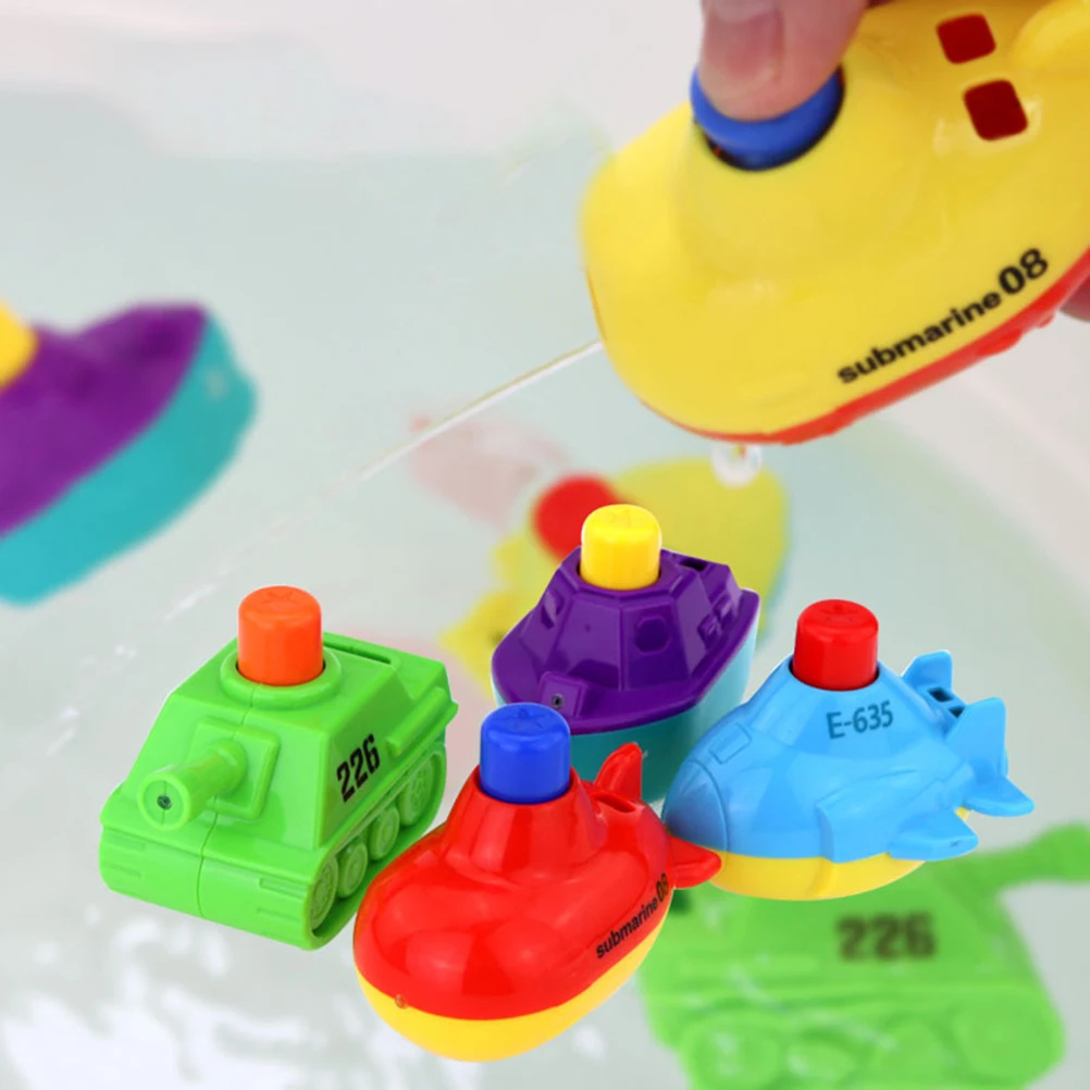 4pcs/Set Funny Baby Bath Toys Set Floating Squirt Jet Tank Ship Aircraft Submarine Bathroom Toys For Children Gift
4pcs/Set Funny Baby Bath Toys Set Floating Squirt Jet Tank Ship Aircraft Submarine Bathroom Toys For Children Gift