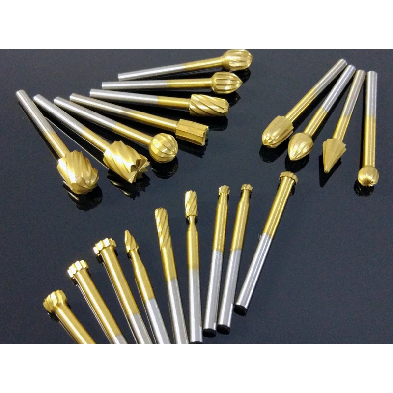 20Pcs Set Rotary Files/Rasps Fraise/Carbure Wood Knife/Carving Abrasives Tools HSS 4241 Titanium Carving/Chamfering/Slotting Kit
20Pcs Set Rotary Files/Rasps Fraise/Carbure Wood Knife/Carving Abrasives Tools HSS 4241 Titanium Carving/Chamfering/Slotting Kit