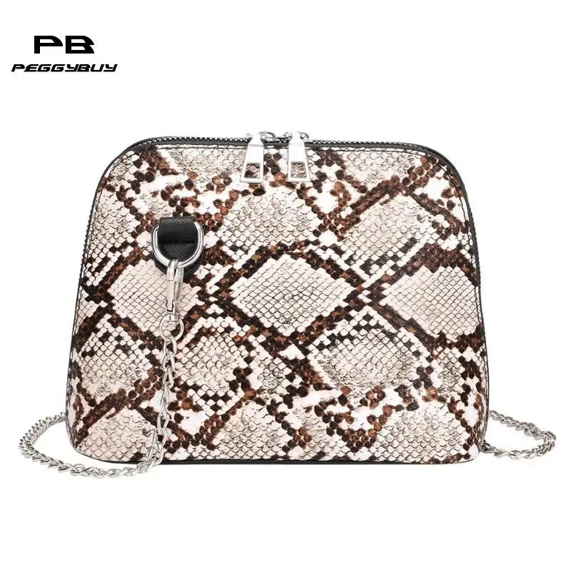 Snake Print Chain Shell Shoulder Handbags Women 2019 PU Leather Crossbody Bags Female Serpentine Messenger Bag Bolso femenino
Snake Print Chain Shell Shoulder Handbags Women 2019 PU Leather Crossbody Bags Female Serpentine Messenger Bag Bolso femenino