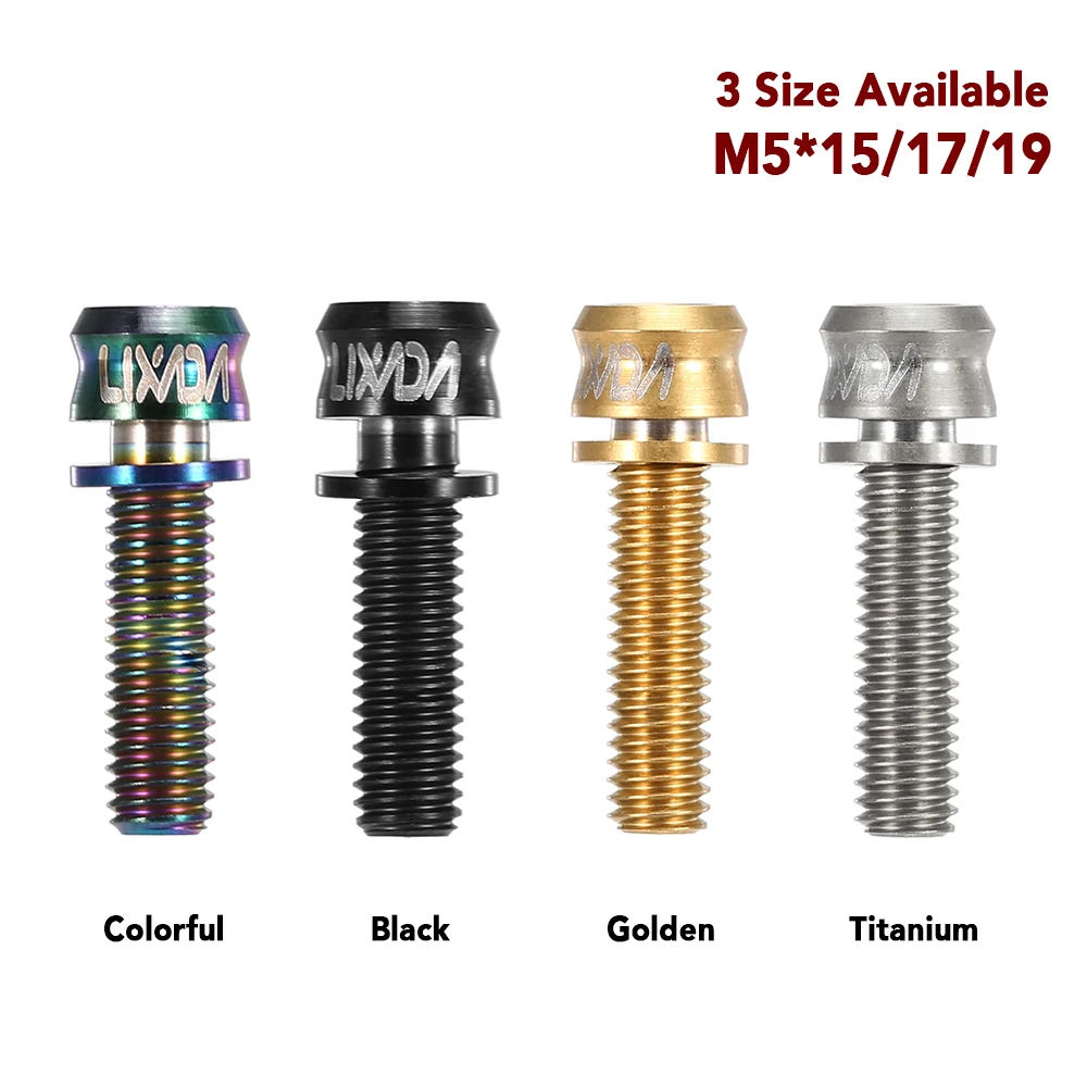 4PCS Bicycle Bike Stem Screws Hex Bolts Ultralight Cycling Titanium Alloy Fixing Screws Accessories
4PCS Bicycle Bike Stem Screws Hex Bolts Ultralight Cycling Titanium Alloy Fixing Screws Accessories
